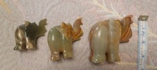 3 Statue Elephants 2 Smaller