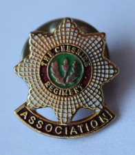 British Army, The Cheshire Regiment Association Pin Badge. (O134)