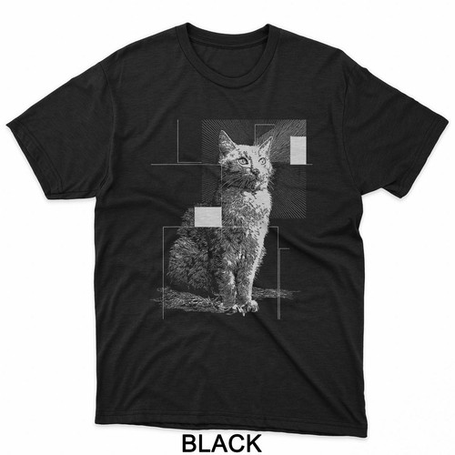 Bauhaus cat looking - cat, for