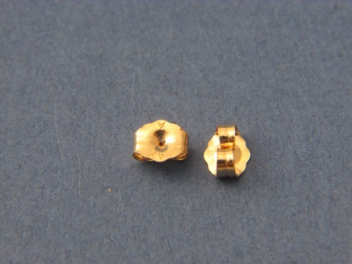 Real 14k yellow gold earnut - real,
