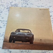 Marcos 1600 GT 1967-68 UK Market Foldout Sales Brochure