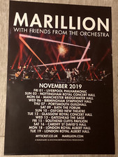 MARILLION - UK TOUR NOV.2019 LIVE BAND SHOW TOUR MEMORABILIA CONCERT/GIG POSTER.