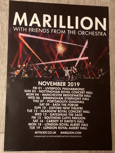 Marillion concert poster uk - marillion,