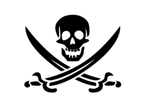 Jolly roger skull cutlass - jolly,