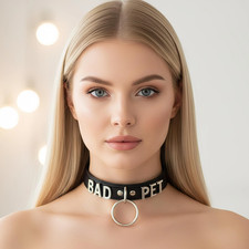 Custom Faux Leather Collar