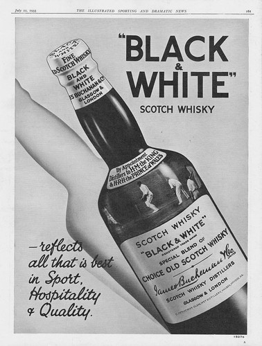Black white scotch whisky - white,