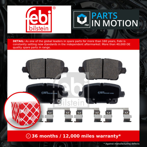 Brake pads set fits vauxhall - brake,