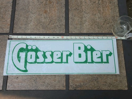 Gosser bier beer sign - gosser,