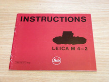 Leica M4-2 Rangefinder Instruction Manual