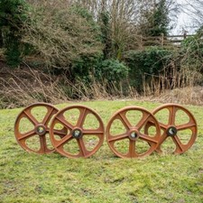 Shepherd hut wheels cast - wheels, iron