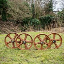 Shepherd Hut Wheels Cast Iron 14 Inches Pack 4