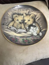 “Bedtime story“ Decorative plate. Sue Willis Limited Edition.