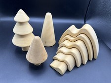 Montessori Waldorf Wooden Mountain Arch Stacking / Nesting & Trees Toy Playset