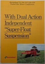 Kverneland TA 336, 337, 338 & 339 Trailed Mower Conditioner Brochure, c 1995