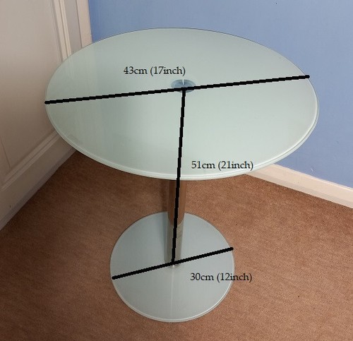 Round coffee table white cream - coffee, white/cream
