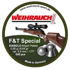 Weihrauch F&T Special .177 Air Pellets Tins of 500 8.64gr 4.51 Fast UK Dispatch