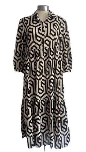 Zara cotton light scandi - cotton, midi
