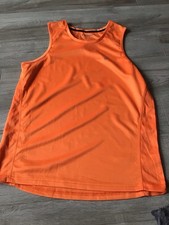 Mens Workout Orange Vest Tank