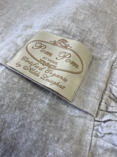 Organic linen pom - organic, at