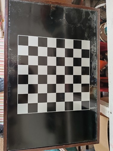 Vintage table top glass - top,