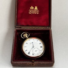 British Rail VERTEX REVUE Pocket Watch 1930s Dennison 9ct Gold Fill Case Working
