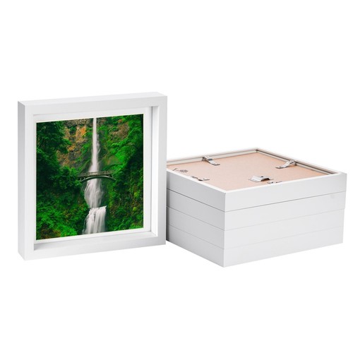 White 10 3d box - white, 10"