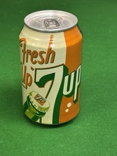 Vintage 7up drink can - 7up,