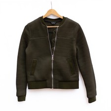 Topshop Camo Green Mesh Bomber