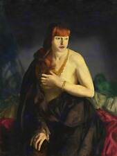 George Bellows American Red Hair Old Art Painting Poster Print Bb5425B