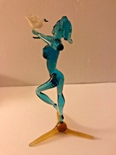 Exquisite glass lady - with, dove