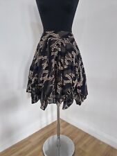 All Saints Bustle Skirt Sz 10 Black Hitch Boho Sheena Bubble Cotton Rare Vintage
