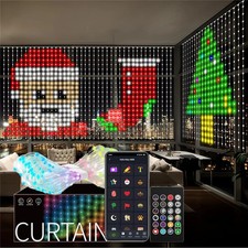 RGB Smart Curtain Light 400-800 LED Music App Control Remote Party Holiday Decor