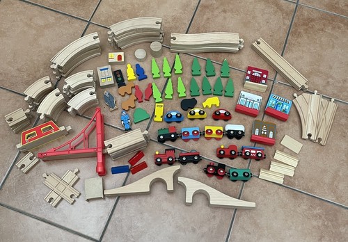 Compatible wooden train set - compatible,