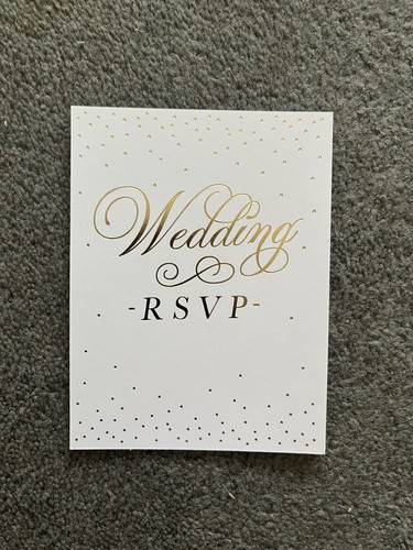 Rsvp wedding white with - wedding,
