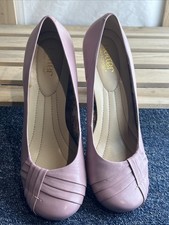 Hotter Clarissa Retro Style 40s 50s Pink Court Shoes Size 7 Standard Unworn