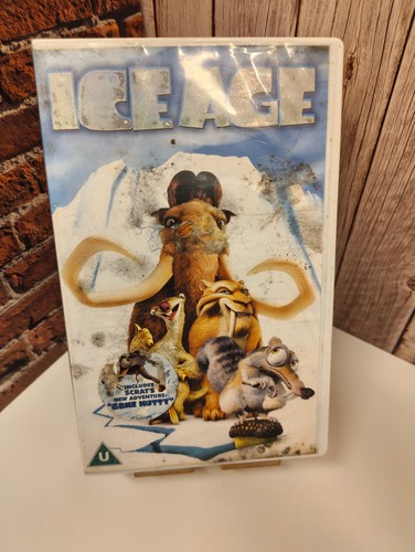 Ice age vhs video tape - age, white