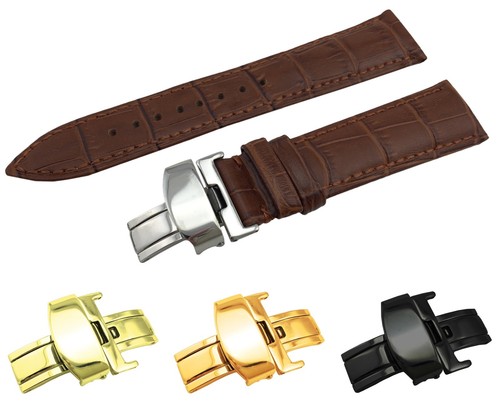 Brown genuine leather - genuine, croco