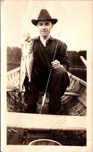 Vintage photo fisherman black - fisherman,