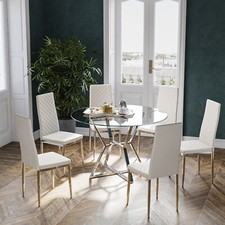 White Dining Table+2/4/6