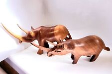 Pair Of Vintage Carved Wooden