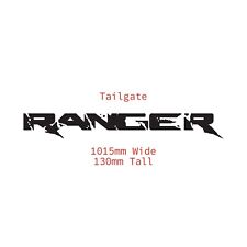 Premium Black Vinyl Sticker for Ford Ranger T6 - Tailgate Decal