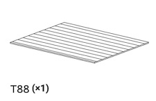 Keter Factor Plastic Garden Shed - 8 x 8ft Replacement Part T88 (x1) Roof Part.