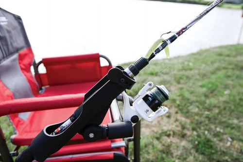 Black fishing rod - black,