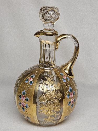 Antique czech moser glass hand - antique,