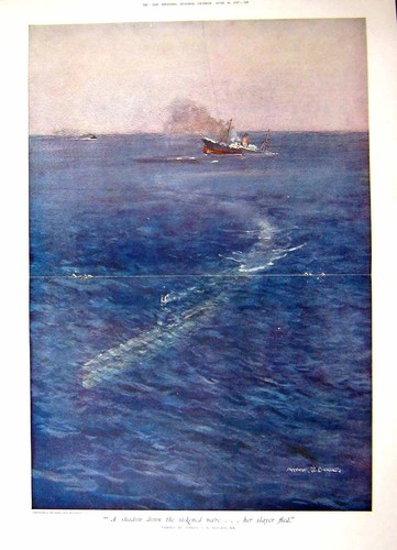 Original old vintage print - original,