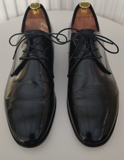 Black Leather Derby Shoes