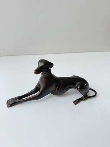 Vintage solid bronze greyhound - vintage,