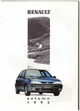 Renault Autumn 1992 Sales Brochure - 5-Clio-19-21-Savanna- Espace-A610