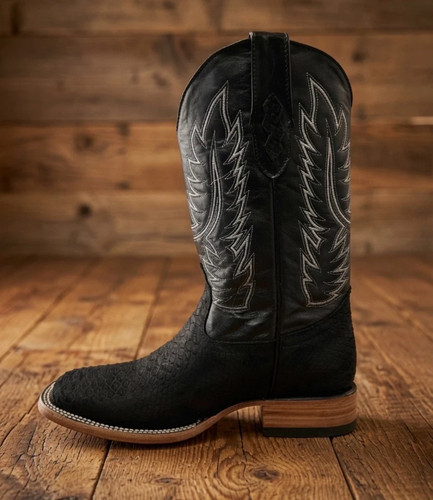 Men python print leather - men's,