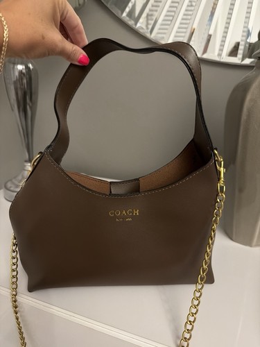 Brown soft faux - faux, leather